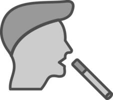 Boy Smoking Vector Icon Design