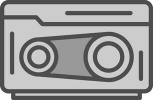 Cassette Vector Icon Design