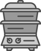 Steamer Vector Icon Design