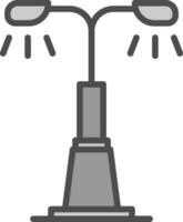 Street Light Vector Icon Design