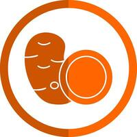 Sweet Potato Vector Icon Design