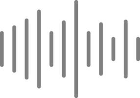 diseño de icono de vector de audio