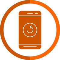 Mobile Refresh  Vector Icon Design