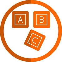 ABC Block  Vector Icon Design