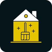 House Cleaning Vector Icon Design