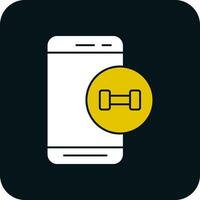 Fitness App  Vector Icon Design