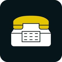 Old Phone  Vector Icon Design