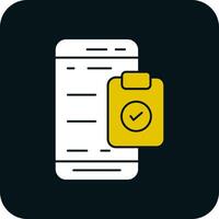 Mobile Check List  Vector Icon Design