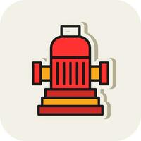 Fire Hydrant  Vector Icon Design