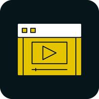 Video stream Vector Icon Design