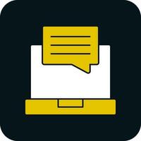 Online Chat Vector Icon Design