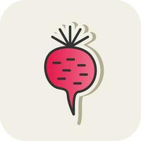 Radish Vector Icon Design