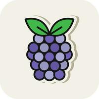 Raspberry Vector Icon Design