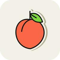 Peach Vector Icon Design