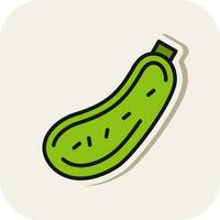 CourgetteZucchini Vector Icon Design