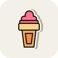 Ice Cream  Vector Icon Design