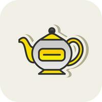 Teapot Vector Icon Design