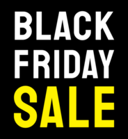 The Black Friday label for sale event concept png