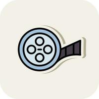 Movie Reel  Vector Icon Design