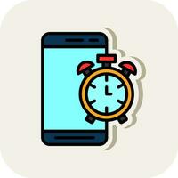 Mobile Alarm  Vector Icon Design