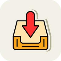 Inbox  Vector Icon Design