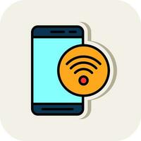 Wifi vector icono diseño