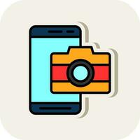 Mobile Camera  Vector Icon Design