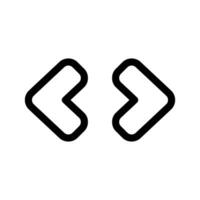 Code Icon Vector Symbol Design Illustration