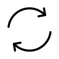 Clockwise Icon Vector Symbol Design Illustration