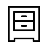 Cabinet Drawers Icon Vector Symbol Design Illustration