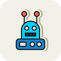 robot vector icono diseño