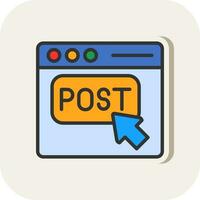 Post  Vector Icon Design