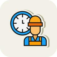 Working Hours  Vector Icon Design