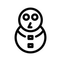 Snowman Icon Vector Symbol Design Illustration