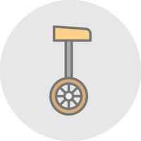 Unicycle  Vector Icon Design