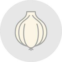 Garlic Vector Icon Design