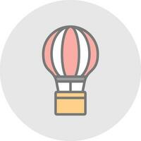 Hot Air Balloon  Vector Icon Design