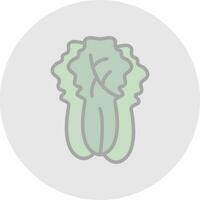 Napa Cabbage Vector Icon Design