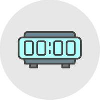 Digital Alarm Clock  Vector Icon Design