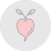 Radish Vector Icon Design