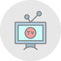 Television  Vector Icon Design