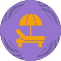 Sunbed Vector Icon