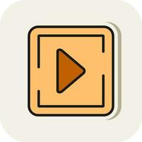 Play Button Vector Icon Design