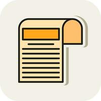 Newspaper Vector Icon Design