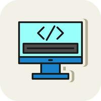 Coding Vector Icon Design