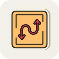 Zigzag Vector Icon Design