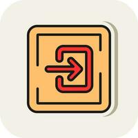 Log In Vector Icon Design