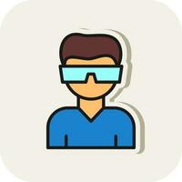 Virtual reality Vector Icon Design