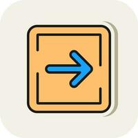 Right Arrow Vector Icon Design