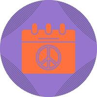 Peace Calendar Vector Icon